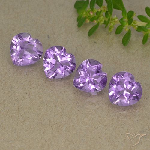 2.90ctw Natural Violeta medio Amatista, Corazón, VVS-VS