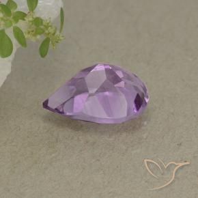 Amatista Violeta iris natural de 1.81 ct, En forma de pera, VS