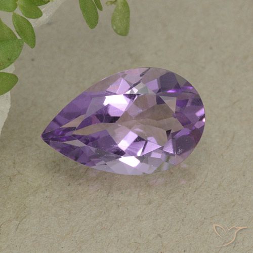 2.05ct Natural Violeta oscuro Amatista, En forma de pera, VVS-VS