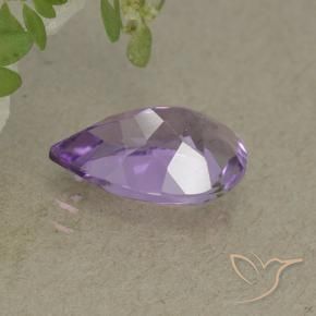 Amatista Violeta oscuro natural de 2.05 ct, En forma de pera, VVS-VS