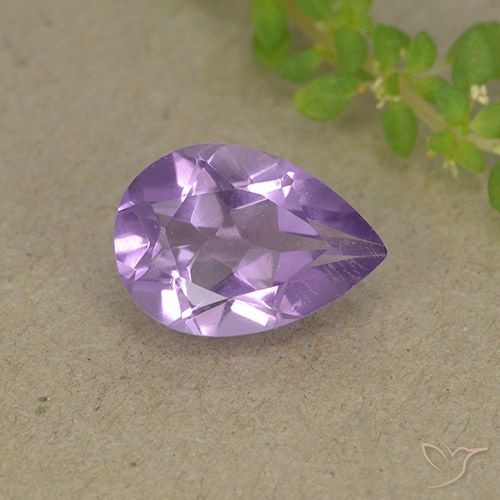 1.72ct Natural Violeta medio Amatista, En forma de pera, VVS-VS