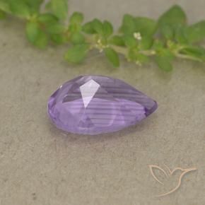 Amatista Violeta iris intenso natural de 1.75 ct, En forma de pera, VVS-VS