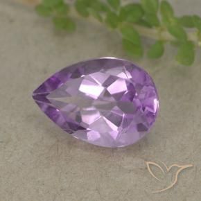 Amatista Violeta iris natural de 1.83 ct, En forma de pera, VVS-VS