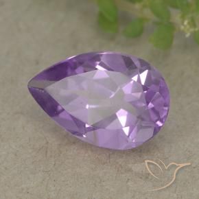 Amatista Violeta rosado natural de 1.58 ct, En forma de pera, VVS-VS