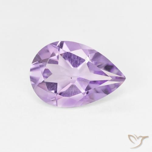 Amatista Violeta iris intenso natural de 1.63 ct, En forma de pera, VVS-VS