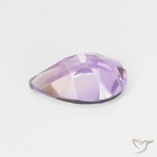 Amatista Violeta iris intenso natural de 1.63 ct, En forma de pera, VVS-VS