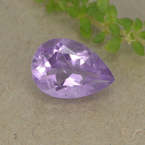 1.83ct Natural Violeta medio Amatista, En forma de pera, VVS-VS
