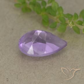 Amatista Violeta medio natural de 1.83 ct, En forma de pera, VVS-VS