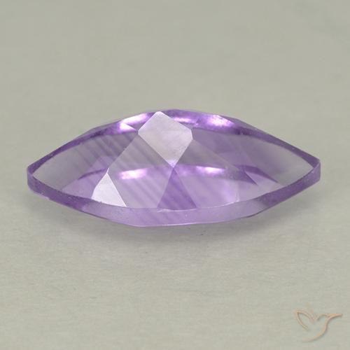 Amatista violeta medio natural de 1,75 ct, marquesa, VS