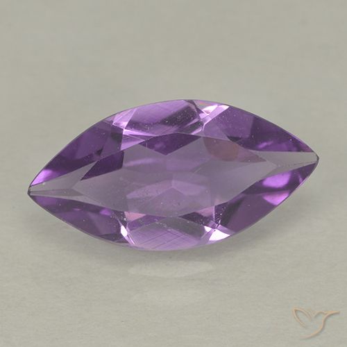 1.32ct Natural Violeta medio Amatista, Marquesa, VS