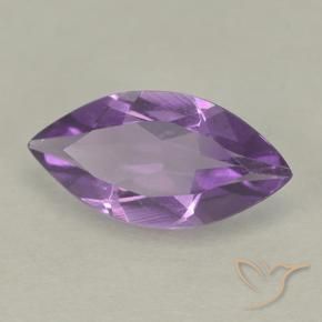 Amatista Violeta medio natural de 1.32 ct, Marquesa, VS