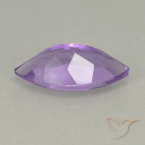 Amatista Violeta púrpura medio natural de 1.49 ct, Marquesa, VS