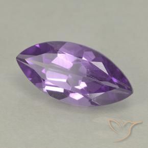 Amatista Violeta medio natural de 1.55 ct, Marquesa, VS