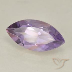 Amatista Violeta rosáceo claro natural de 1.83 ct, Marquesa, VS