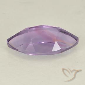 Amatista Violeta rosáceo claro natural de 1.83 ct, Marquesa, VS
