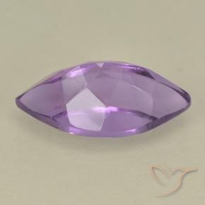 Amatista Violeta medio natural de 2.01 ct, Marquesa, VS