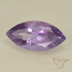Amatista Violeta medio natural de 1.69 ct, Marquesa, VS