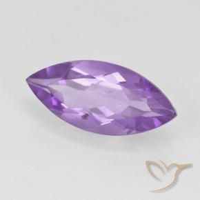 Amatista Violeta iris rosáceo natural de 1.35 ct, Marquesa, VS