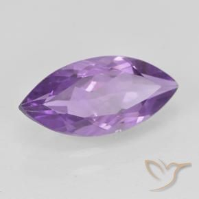 Amatista Violeta medio natural de 1.39 ct, Marquesa, VS
