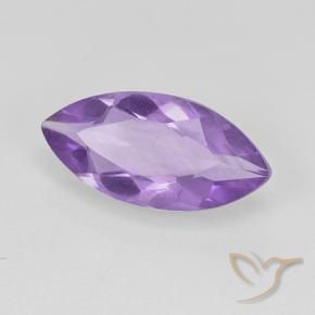 Amatista Violeta medio natural de 1.23 ct, Marquesa, VS