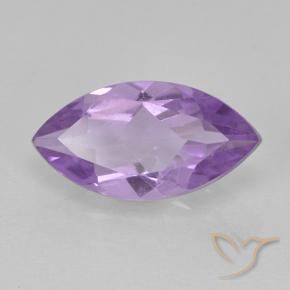 Amatista Violeta medio natural de 1.59 ct, Marquesa, VS