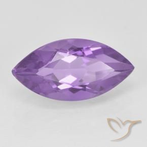 Amatista Violeta medio natural de 1.79 ct, Marquesa, VS