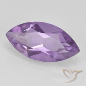 Amatista Rosado violeta medio natural de 1.54 ct, Marquesa, VS