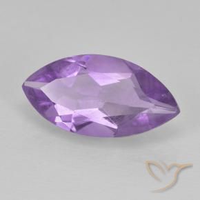 Amatista Violeta medio natural de 1.27 ct, Marquesa, VS