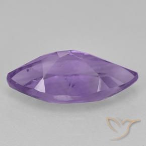 Amatista Violeta medio natural de 1.64 ct, Marquesa, VS
