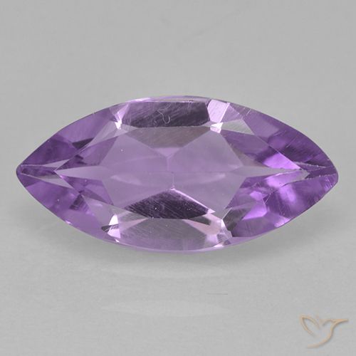 1.30ct Natural Violeta rosáceo oscuro Amatista, Marquesa, VS