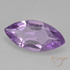 Amatista Violeta rosáceo oscuro natural de 1.30 ct, Marquesa, VS