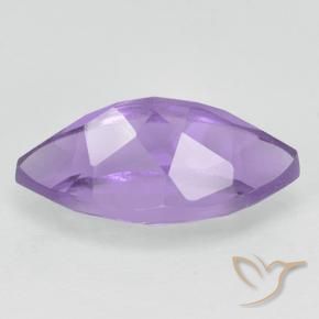Amatista Violeta medio natural de 2.05 ct, Marquesa, VVS-VS