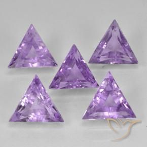 Gemas de Amatista Violeta medio natural de 2.81 ct, Trillón, VS