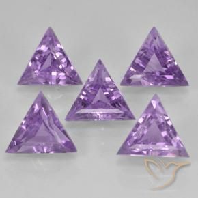 Gemas de Amatista Violeta púrpura natural de 2.96 ct, Trillón, VS