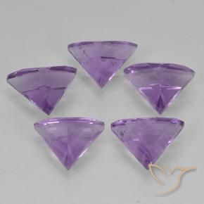 Gemas de Amatista Violeta púrpura natural de 2.96 ct, Trillón, VS