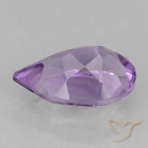 Amatista Violeta medio natural de 1.69 ct, En forma de pera, VVS-VS