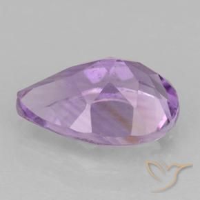 Amatista Violeta rosado medio natural de 1.77 ct, En forma de pera, VVS-VS