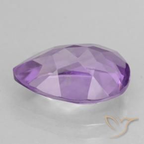 Amatista Violeta rosado medio natural de 1.67 ct, En forma de pera, VVS-VS