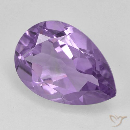 1.83ct Natural Violeta medio Amatista, En forma de pera, VS-SI