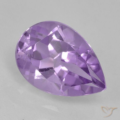 1.84ct Natural Rosado violeta medio Amatista, En forma de pera, VVS-VS