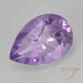 Amatista Rosado violeta medio natural de 1.84 ct, En forma de pera, VVS-VS