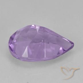 Amatista Rosado violeta medio natural de 1.84 ct, En forma de pera, VVS-VS
