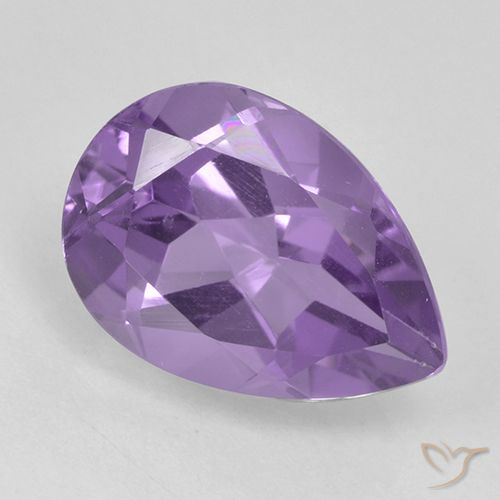 1.83ct Natural Violeta medio Amatista, En forma de pera, VVS-VS