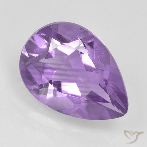 1.74ct Natural Violeta medio Amatista, En forma de pera, VVS-VS