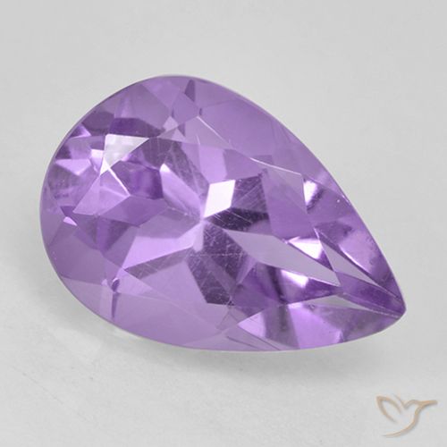 1.80ct Natural Violeta medio Amatista, En forma de pera, VVS-VS