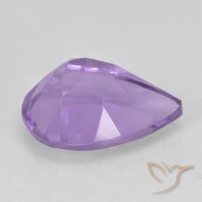 Amatista Violeta medio natural de 1.80 ct, En forma de pera, VVS-VS