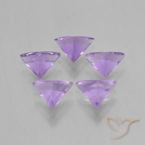 Gemas de Amatista Violeta medio natural de 2.77 ct, Trillón, VS