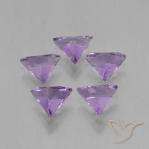 Gemas de Amatista Violeta medio natural de 2.99 ct, Trillón, VS