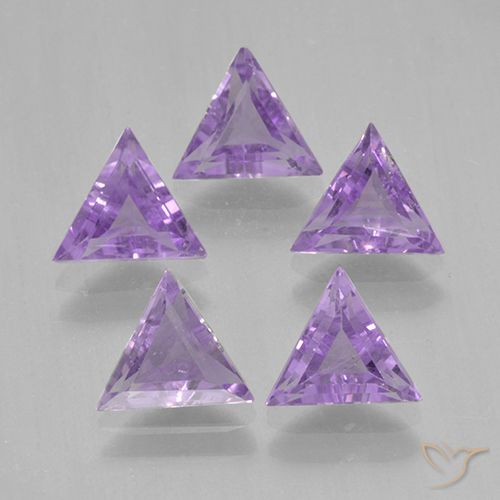 2.63ctw Natural Violeta medio Amatista, Trillón, VS