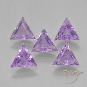 Gemas de Amatista Violeta medio natural de 2.63 ct, Trillón, VS
